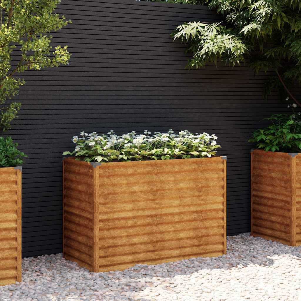 Vidaxl - Jardinière surélevée 100x50x69 cm Acier Corten vidaXL 151984 - Image 1