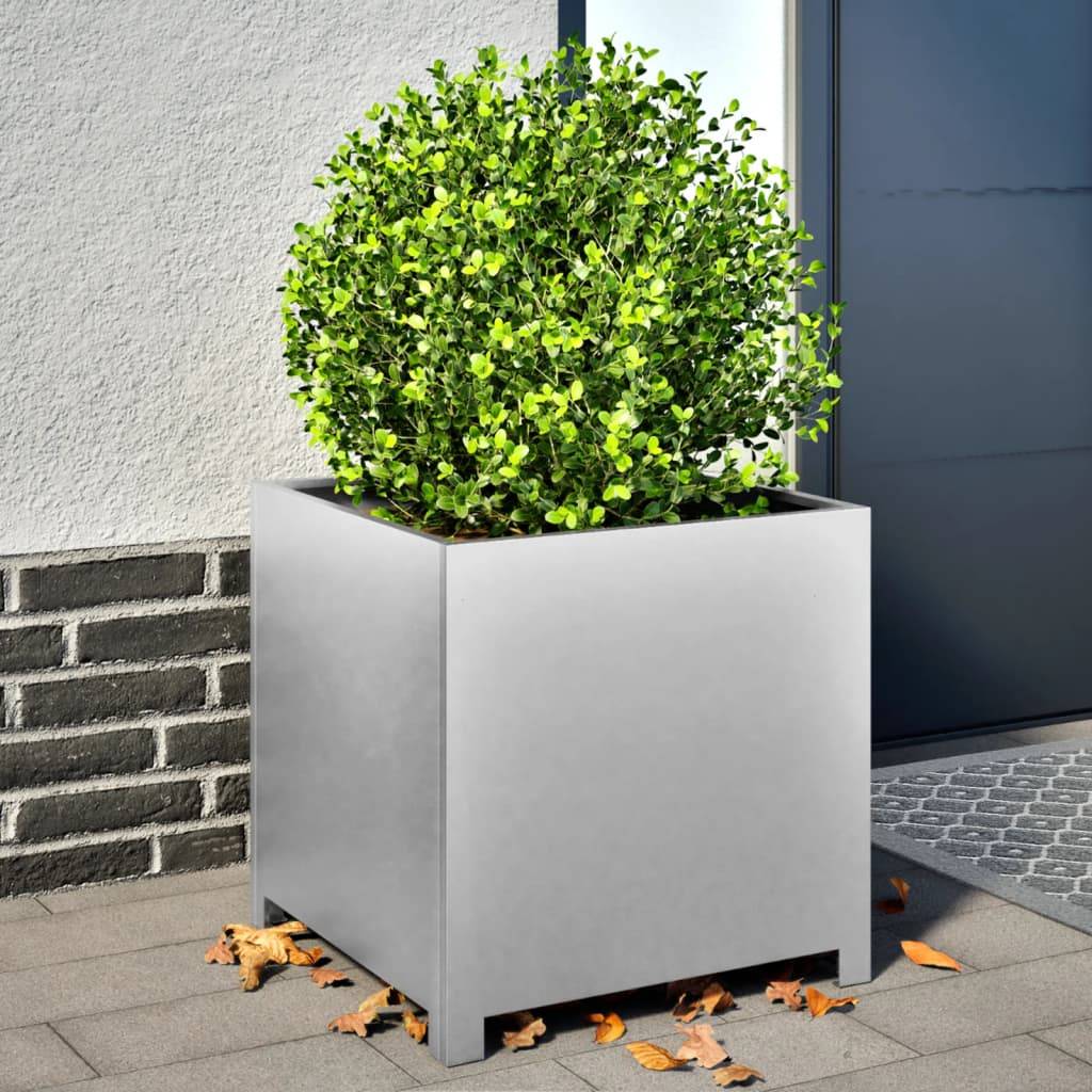 Set De 2 Grands Bacs  Plantes XXL Gris - Pots Extrieur Et Intrieur  Rsistants Aux Intempries Et Gel Bac Plante Rond Extrieur