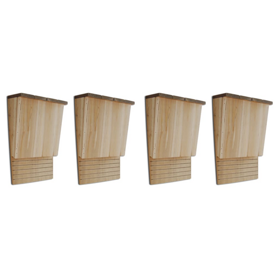 Vidaxl - Maison Pou Chauve-Souris 4 Pcs 22 X 12 X 34 Cm Bois - vidaXL - Image 2