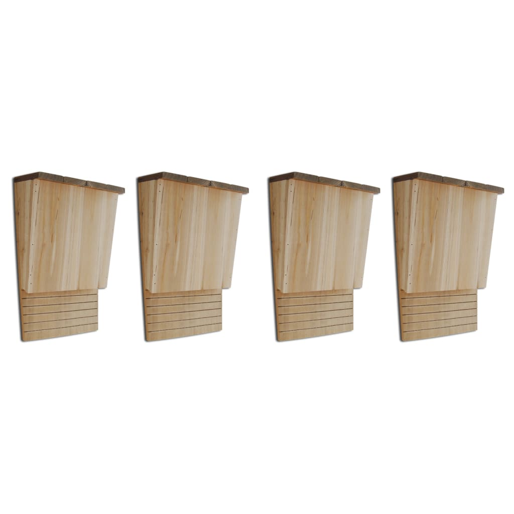 Vidaxl - Maison Pou Chauve-Souris 4 Pcs 22 X 12 X 34 Cm Bois - vidaXL - Image 2
