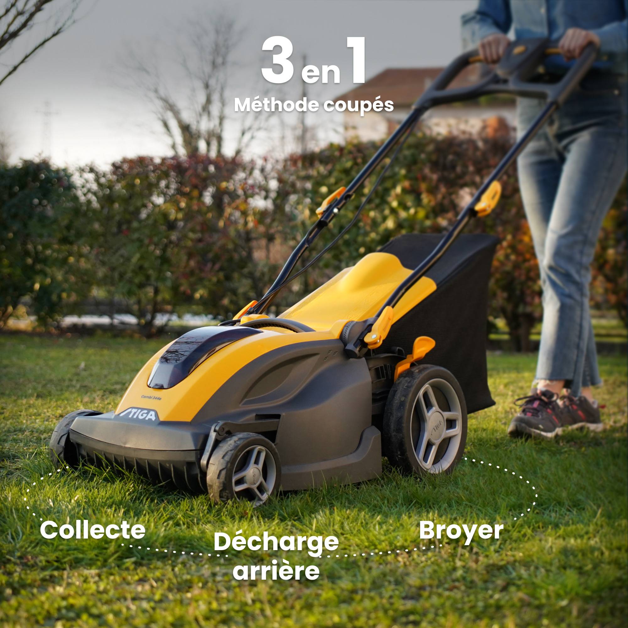Stiga - Tondeuse Combi 344e Kit, 48V, largeur 42 cm, guidon réglable - STIGA - Image 4