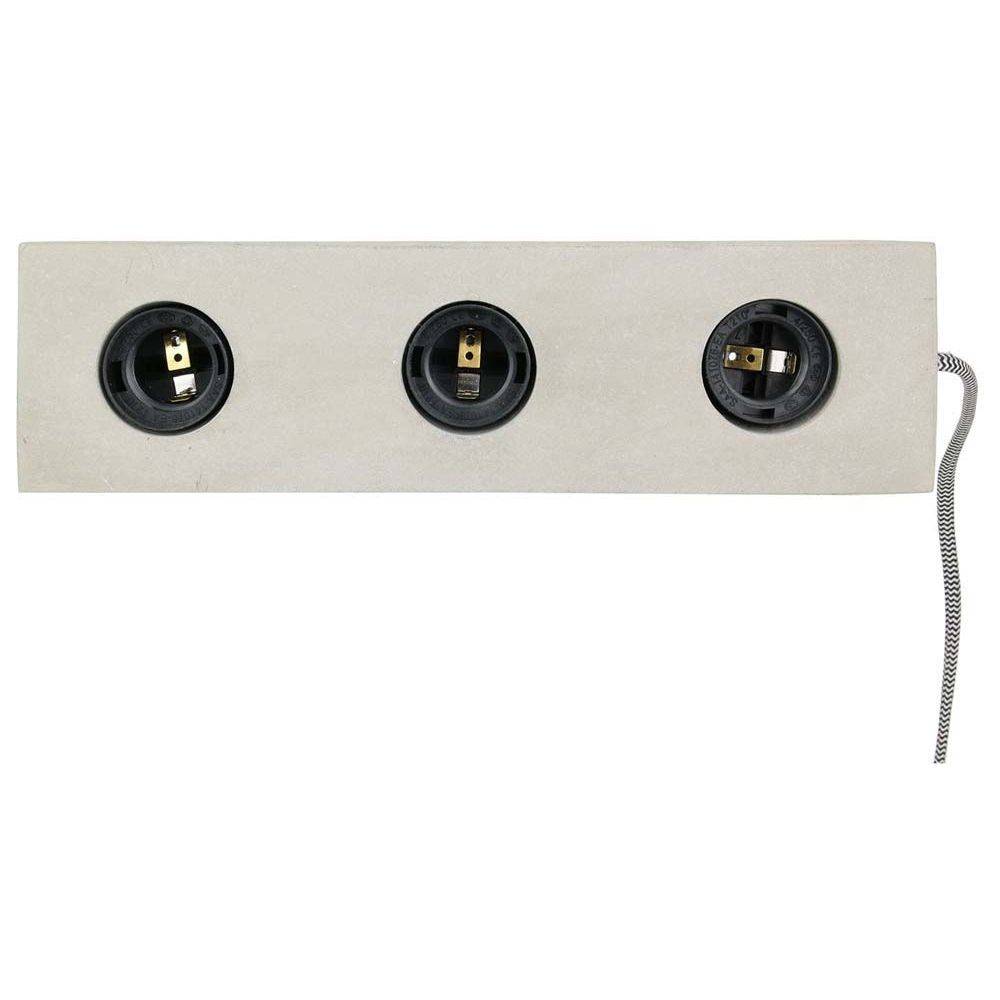 The Home Deco Light - Lampe à poser pour 3 ampoules finition ciment - Image 3