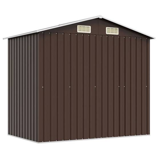 Fangming-Abri de stockage de bois Acier galvanisé 330x84x152 cm Vert Fangming-Abri de stockage de bois Acier galvanisé 330x84x152 cm Vert