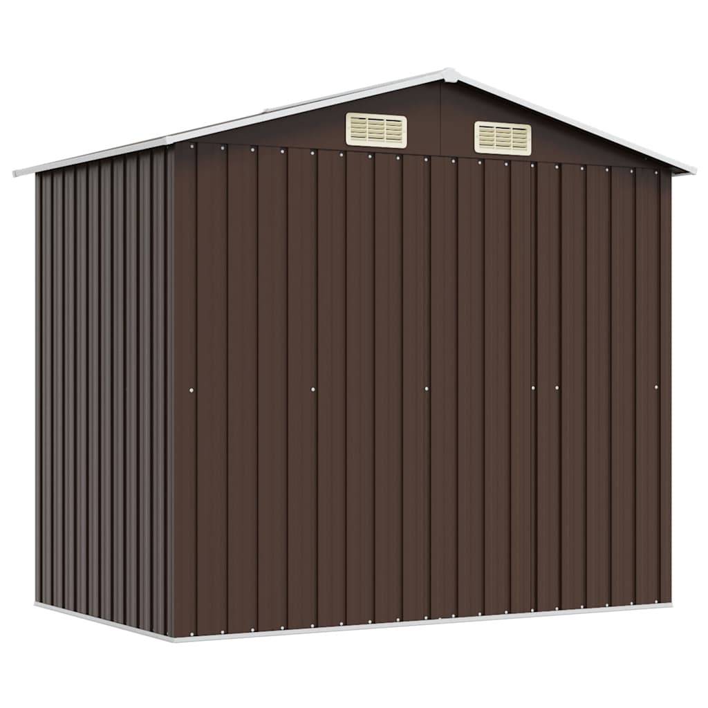 Fangming-Abri de stockage de bois Acier galvanisé 330x84x152 cm Vert