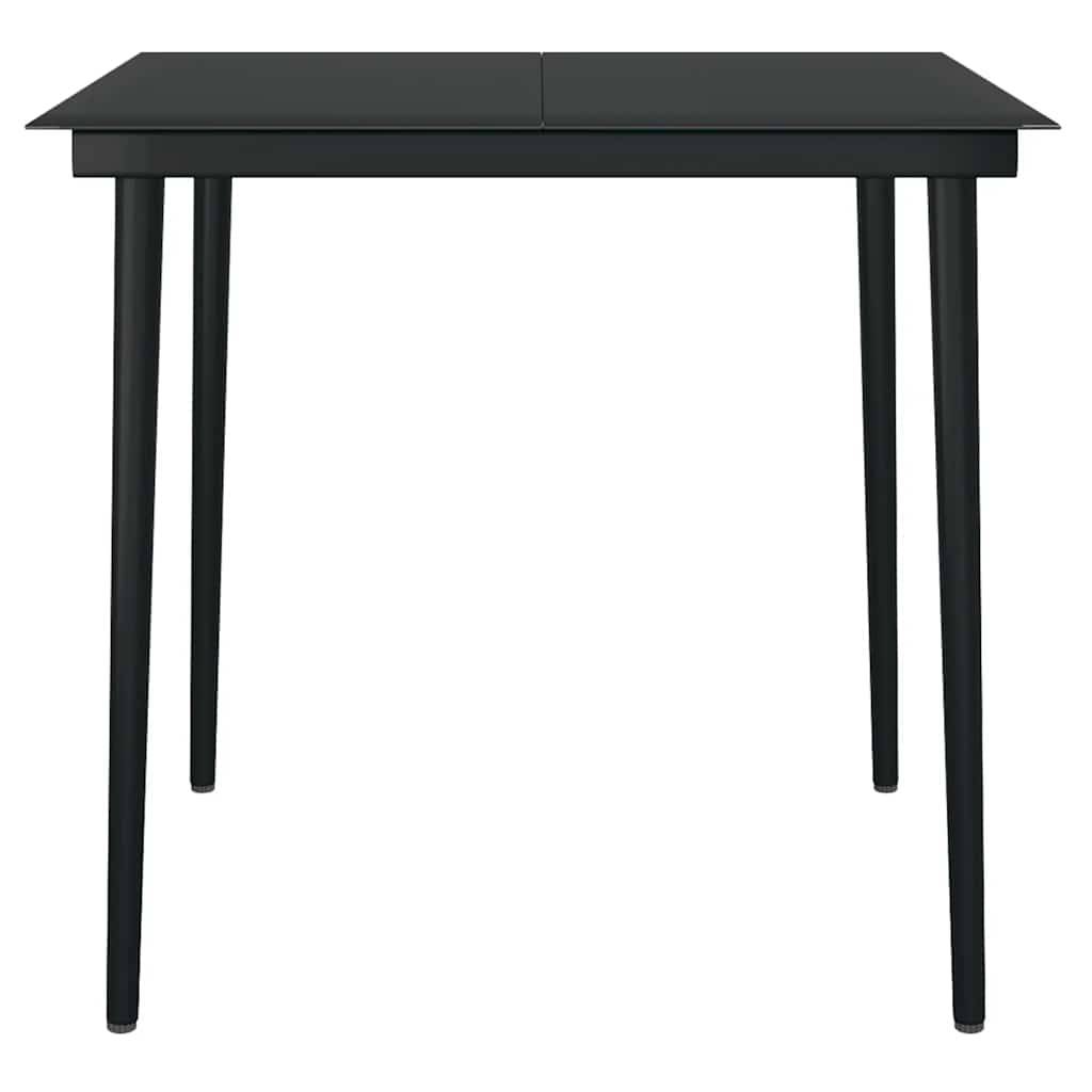 ComfortXL - Petit Salon de Jardin 2 Personnes Résine Tressée Table Carrée avec Coussins Noir – ComfortXL Outdoor Living - Image 7