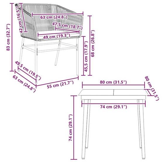 ComfortXL - Petit Salon de Jardin 2 Personnes Résine Tressée Table Carrée avec Coussins Noir – ComfortXL Outdoor Living - Image 10