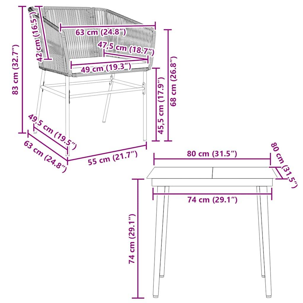 ComfortXL - Petit Salon de Jardin 2 Personnes Résine Tressée Table Carrée avec Coussins Noir – ComfortXL Outdoor Living - Image 10
