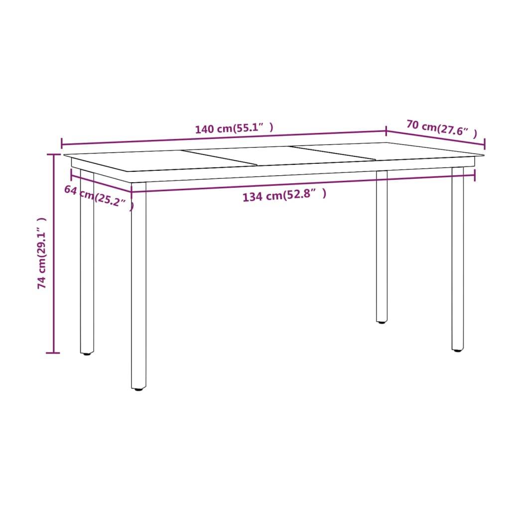 ComfortXL - Table et Chaises de Jardin 4 Pers Résine Tressée Acier Extérieur Noir 5 pcs – ComfortXL Outdoor Living - Image 8