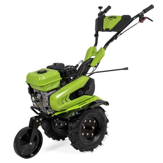 Motoculteur à essence Moteur 4 temps 212 Cm3 7CV 5200W + Jeu de FRAISES + Butteur Idéal Jardin & Maraîchage VITO - Image 9