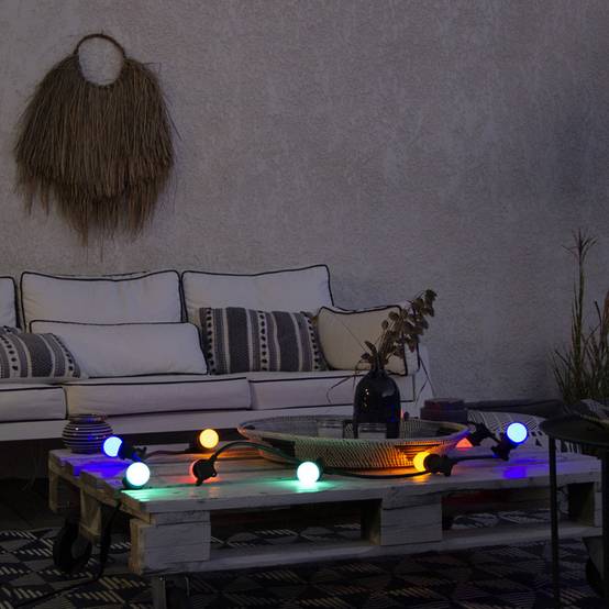 Xanlite - Lot de 5 Ampoules LED, Culot E27, RVB, Spécial Extérieur - PACK5EEGRLPRVBJR - Image 4