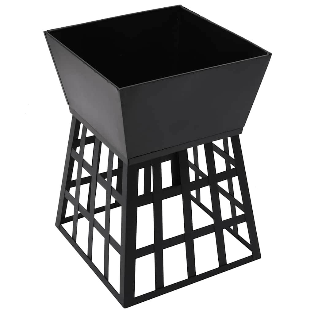 Brasero Barbecue 2-en-1 Acier pour Jardin Foyer Extérieur Compact avec Grille 34x34x48 cm - ComfortXL Outdoor Living - Image 6