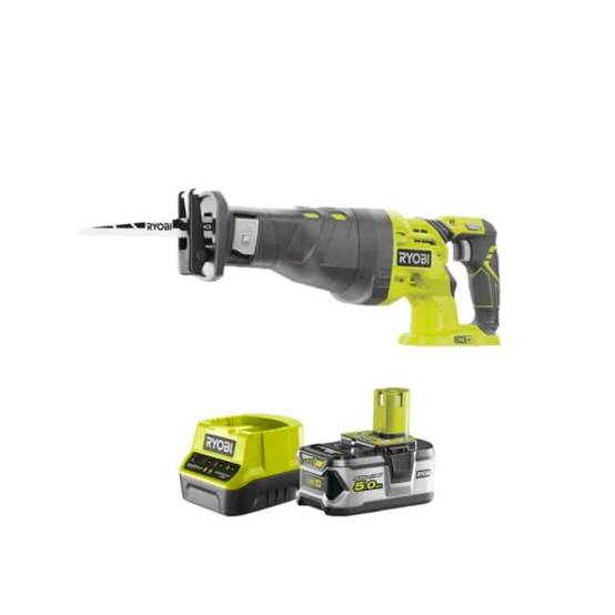 Ryobi - Pack RYOBI Scie sabre 18V One+ R18RS-0 - 1 batterie 5.0Ah - 1 chargeur rapide 2.0Ah RC18120-150 - Image 1
