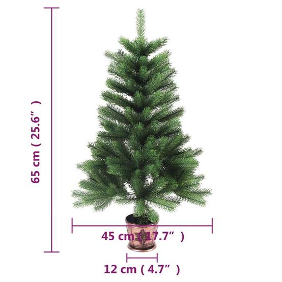 Maison Chic - Sapin De Noël - Arbre de Noël artificiel aiguilles réalistes 65 cm vert - Image 7