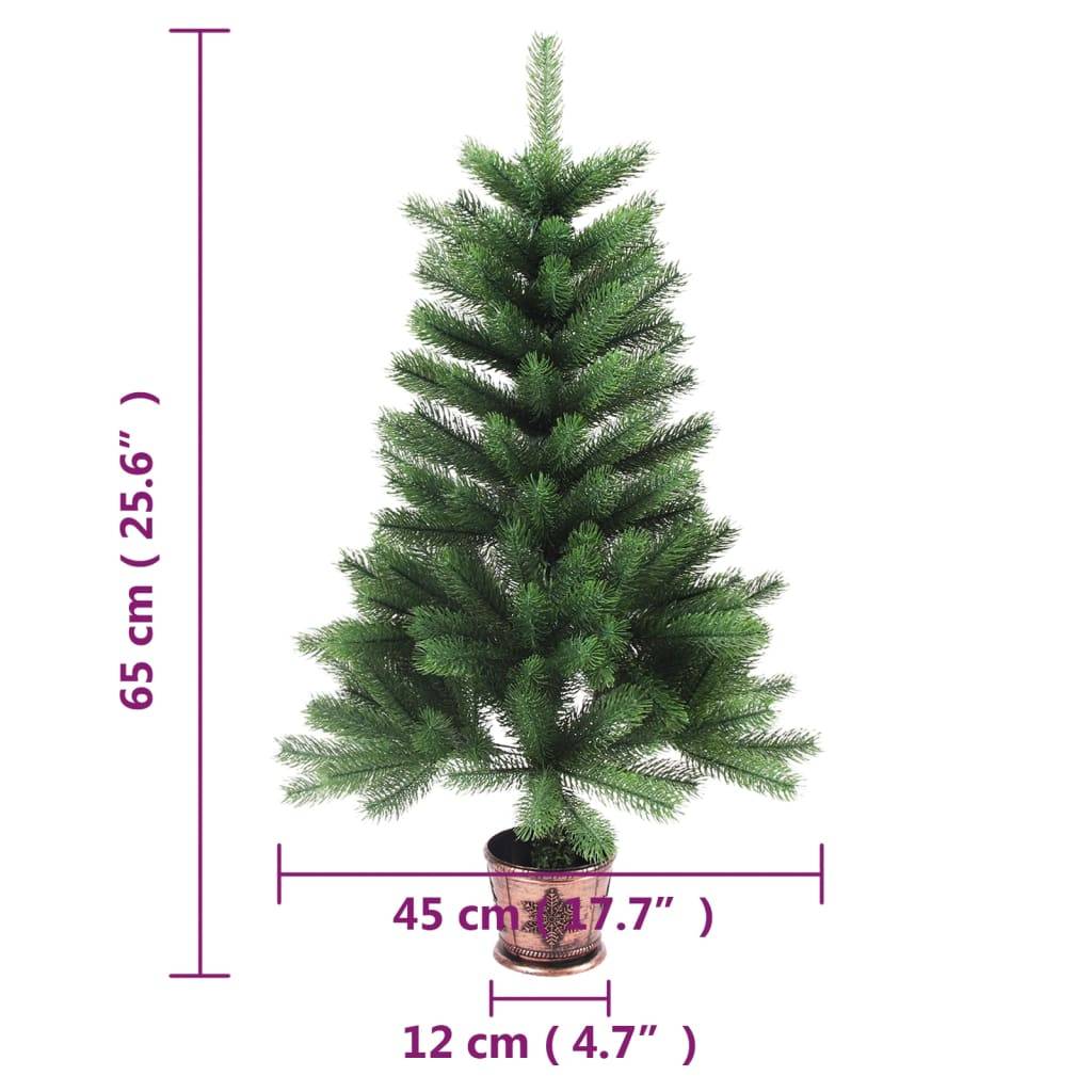 Maison Chic - Sapin De Noël - Arbre de Noël artificiel aiguilles réalistes 65 cm vert - Image 7