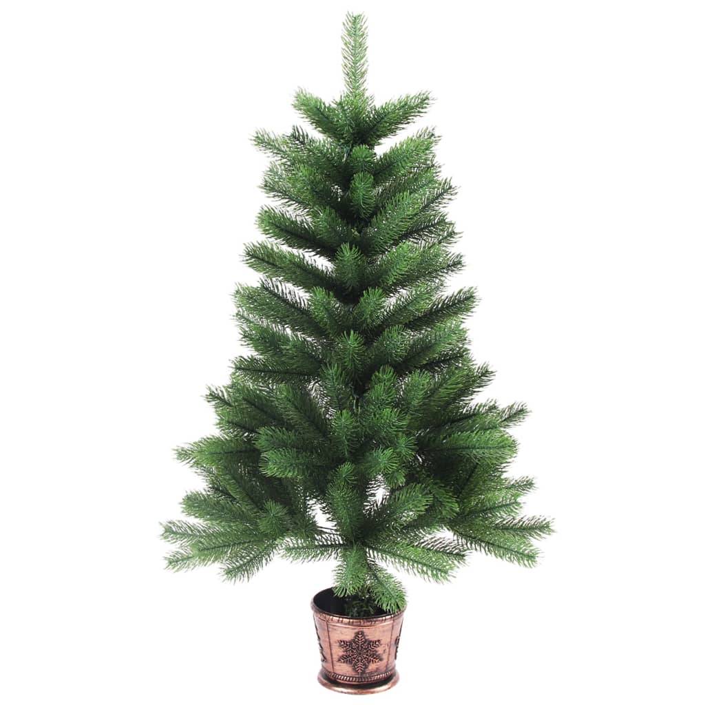 Maison Chic - Sapin De Noël - Arbre de Noël artificiel aiguilles réalistes 65 cm vert - Image 1