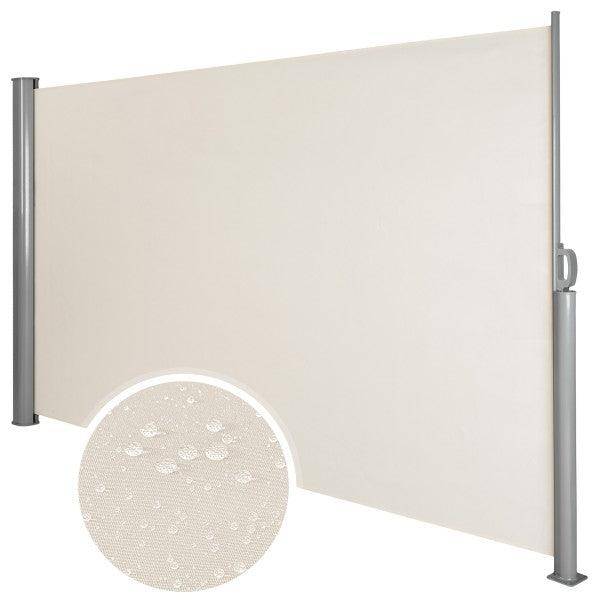Helloshop26 - Auvent store latéral brise-vue abri soleil aluminium rétractable 200 x 300 cm beige - Image 1