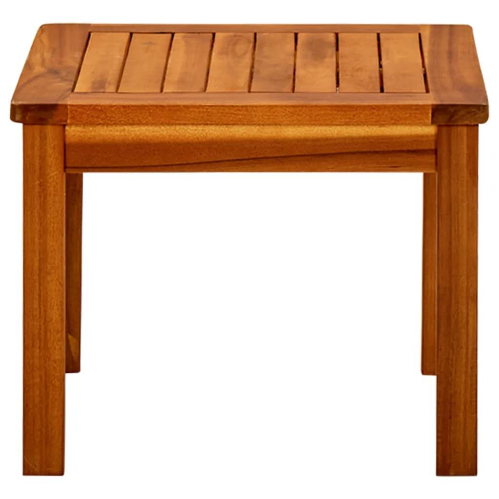 Petite Table Basse Carrée de Jardin 45cm en Bois d'Acacia Massif Huilé à Lattes – ComfortXL Outdoor Living - Image 2