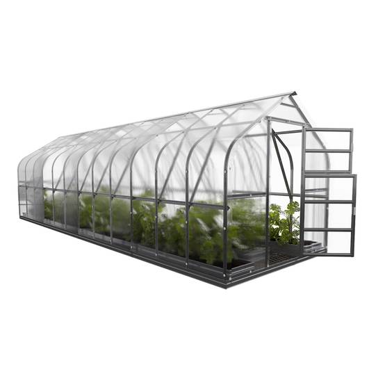 Serre KLASIKA Standard 20m2, 2,5m x 8m, 4 mm avec revêtement en polycarbonate (Avec 4 toits ouvrants automatiques) - Image 3