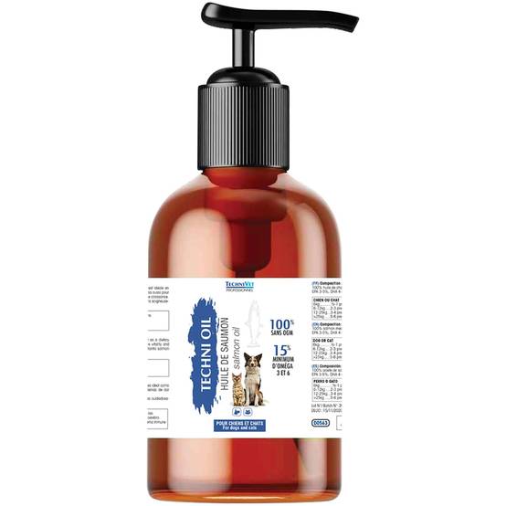 Huile de saumon TECHNIVET : 250ml TECHNIVET