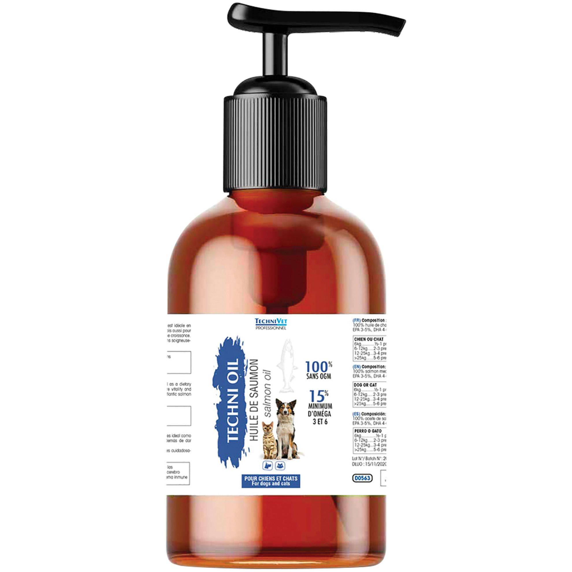 Huile de saumon TECHNIVET : 250ml TECHNIVET