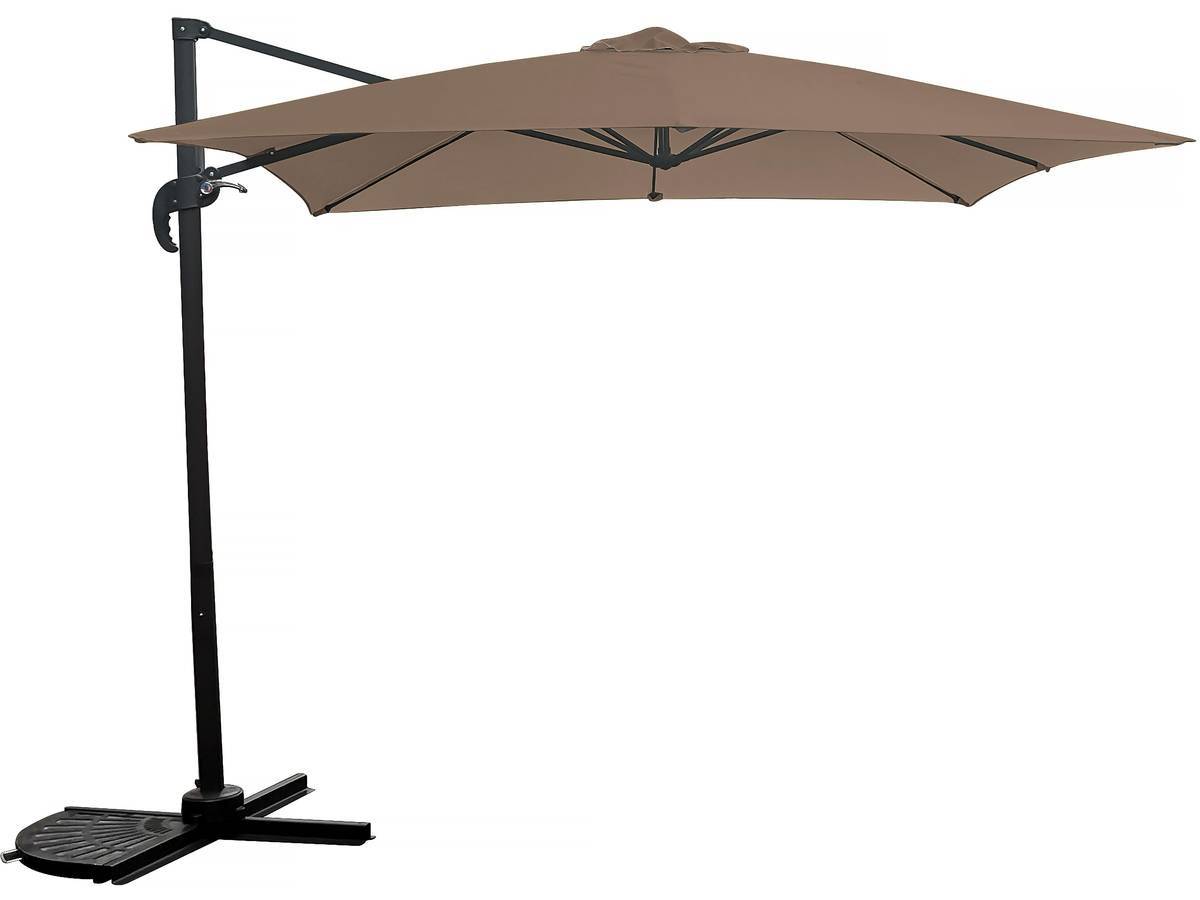 Habitat Et Jardin - Parasol Jardin Déporté "soleil" - Carré - 2.5 X 2.5 M - Taupe -habitat Et Jardin - Image 1