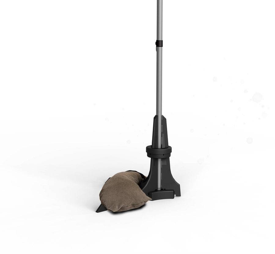 Baser - Pied pour parasol de balcon marron foncé - 25 Kg - de Ø20 à 40 mm Baser - Image 1