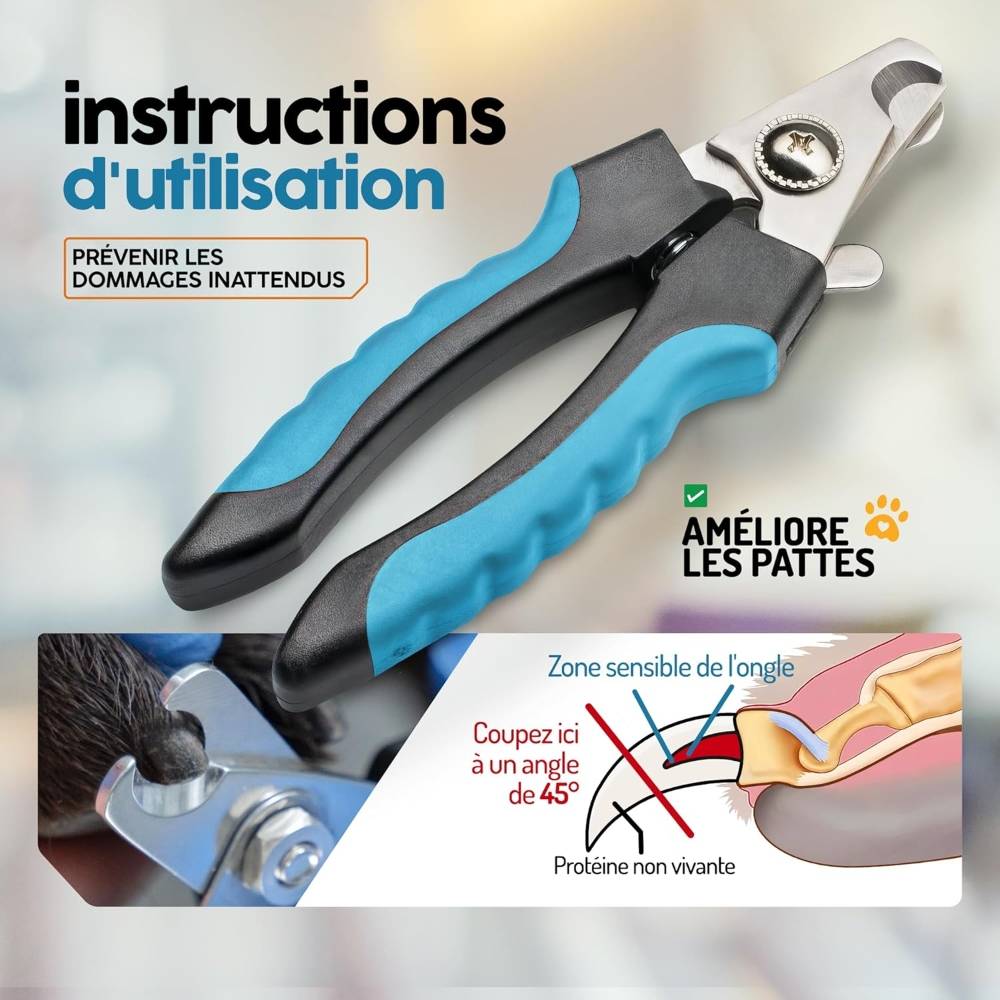 IntiMeg - Coupe-ongles pour chien bleu - IntiMeg - Image 2