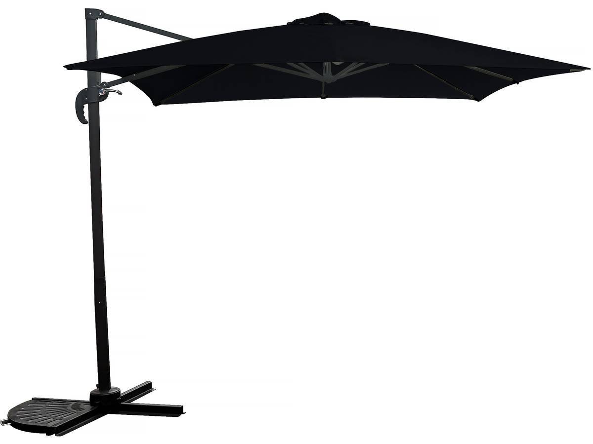 Parasol Jardin Déporté - 2.5 X 2.5 M - Noir -habitat Et Jardin - Image 1