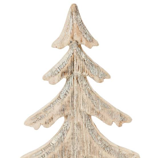 Décoration Bois Sapin sur Bûche ATMOSPHERA CREATEUR D'INTERIEUR - Image 2