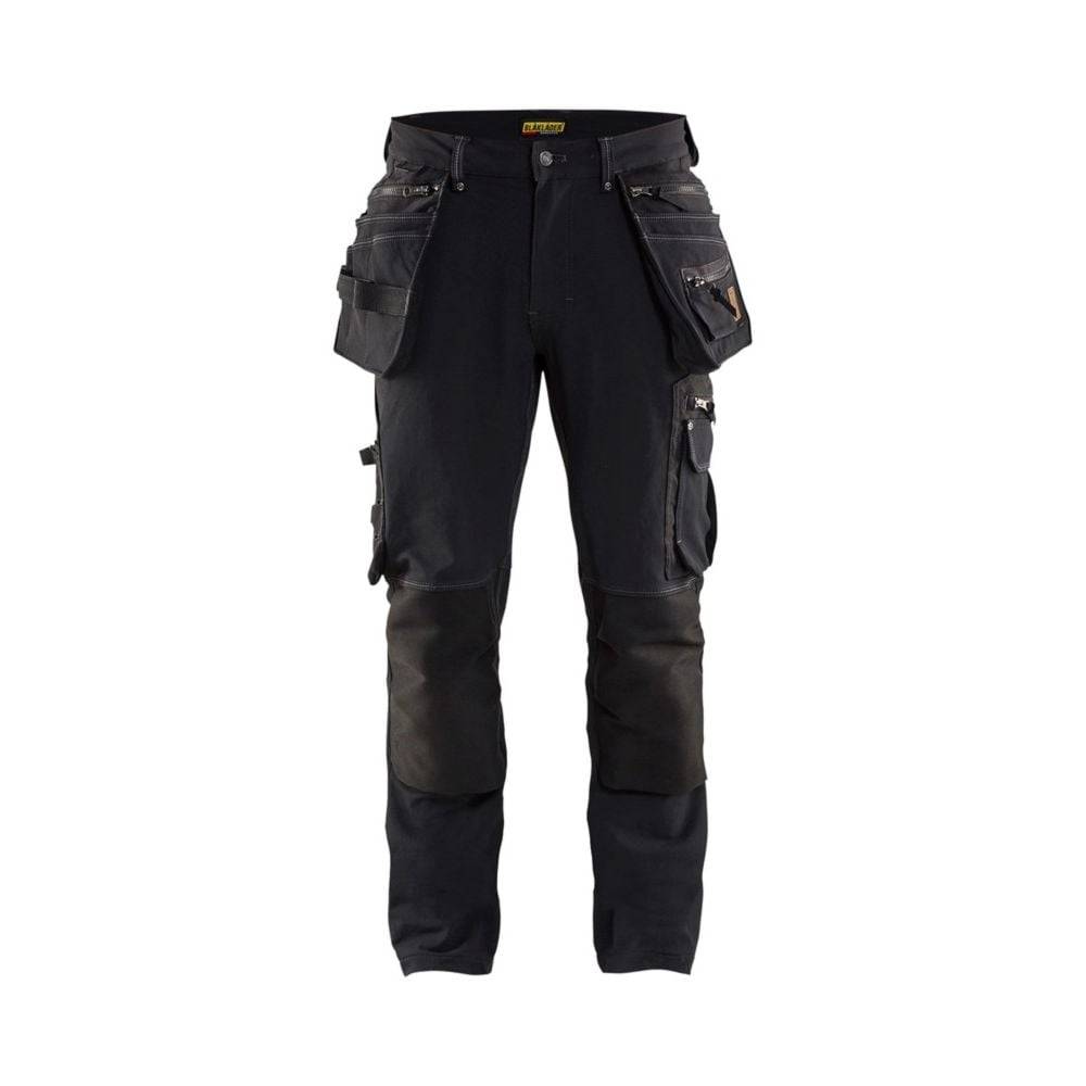 Pantalon de travail artisan X1900 Blaklader STRETCH 4D Noir 40 - Image 1