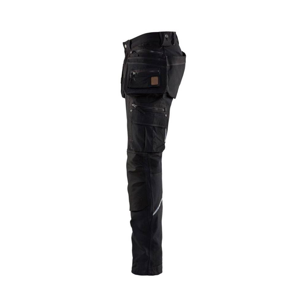 Pantalon de travail artisan X1900 Blaklader STRETCH 4D Noir 40 - Image 3