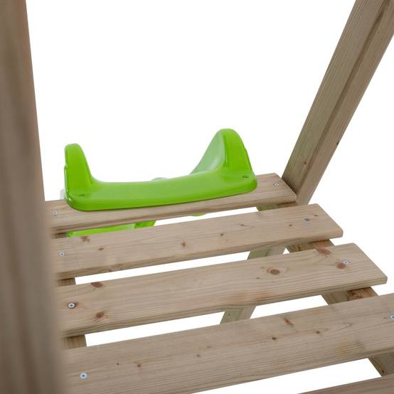 Portique bois Thymelee H.200 cm avec 2 balançoires, toboggan, échelle et kit d’ancrage – TP TOYS - Image 9
