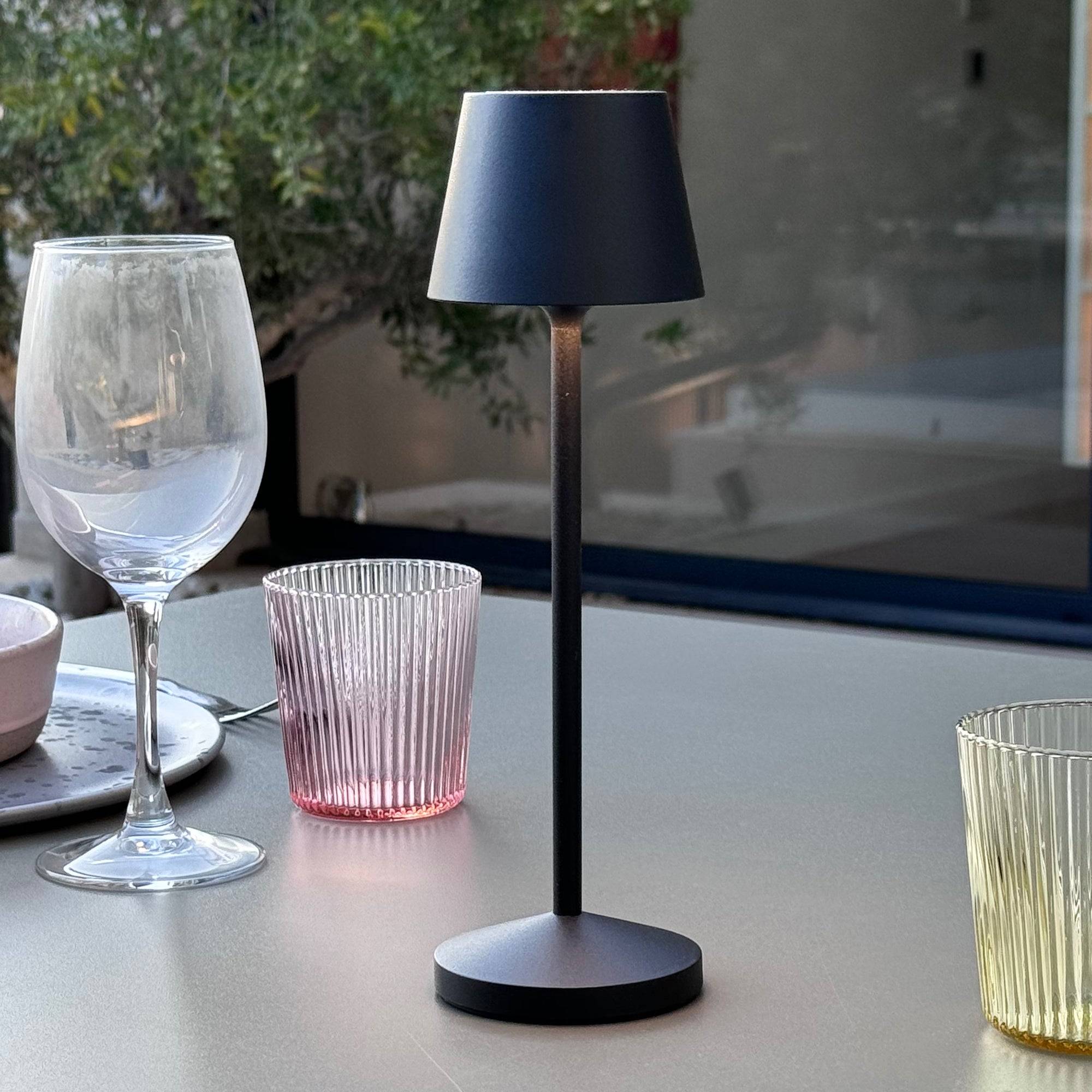 Lumisky - Lampe de table sans fil EMILY Noir H25cm - Image 2