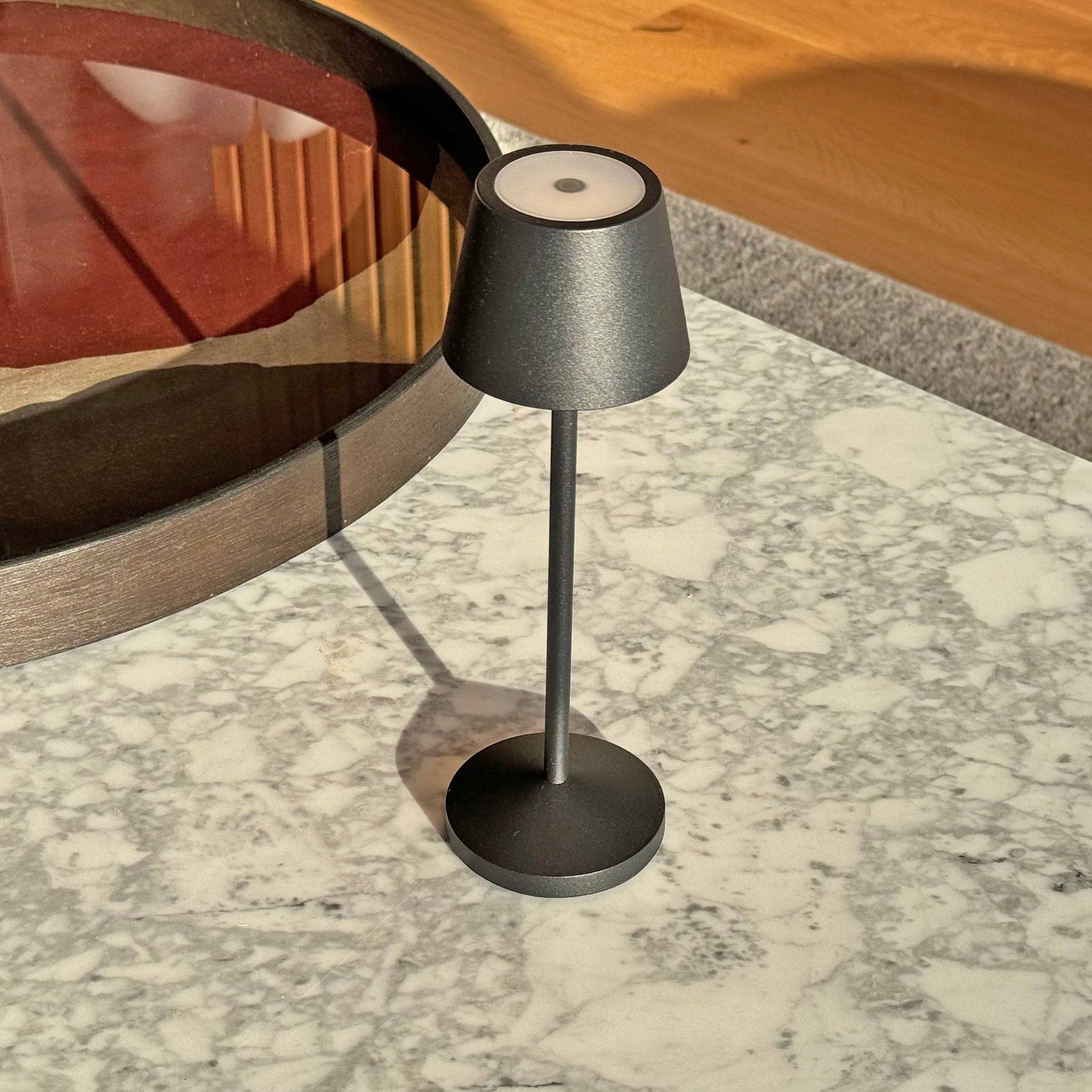 Lumisky - Lampe de table sans fil EMILY Noir H25cm - Image 8