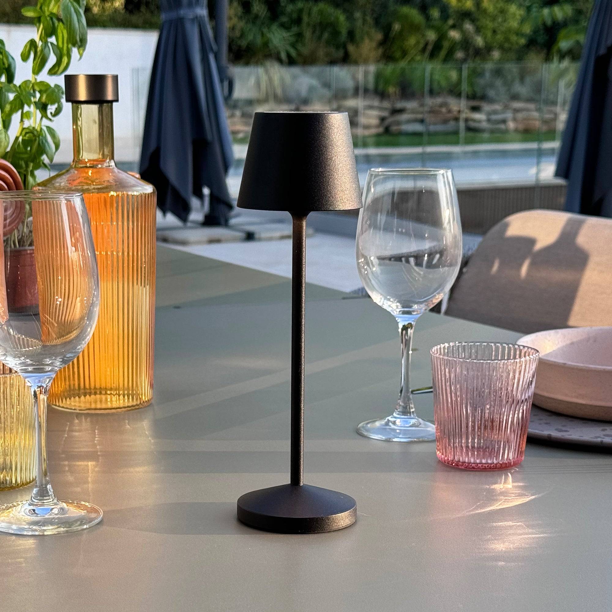 Lumisky - Lampe de table sans fil EMILY Noir H25cm - Image 10