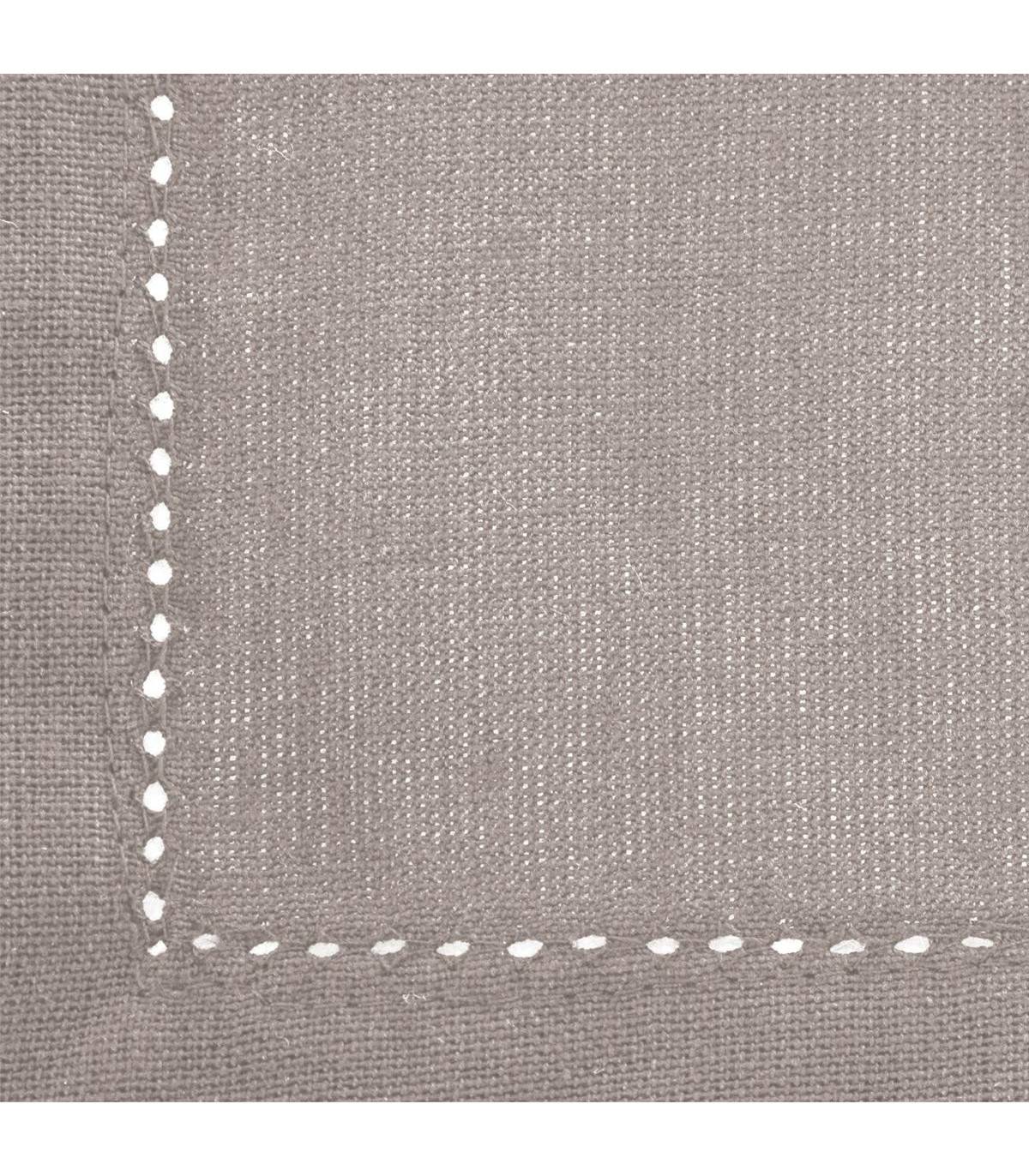 Lot de 4 Serviettes de table en Coton Gris clair 40 x 40 cm - Image 2