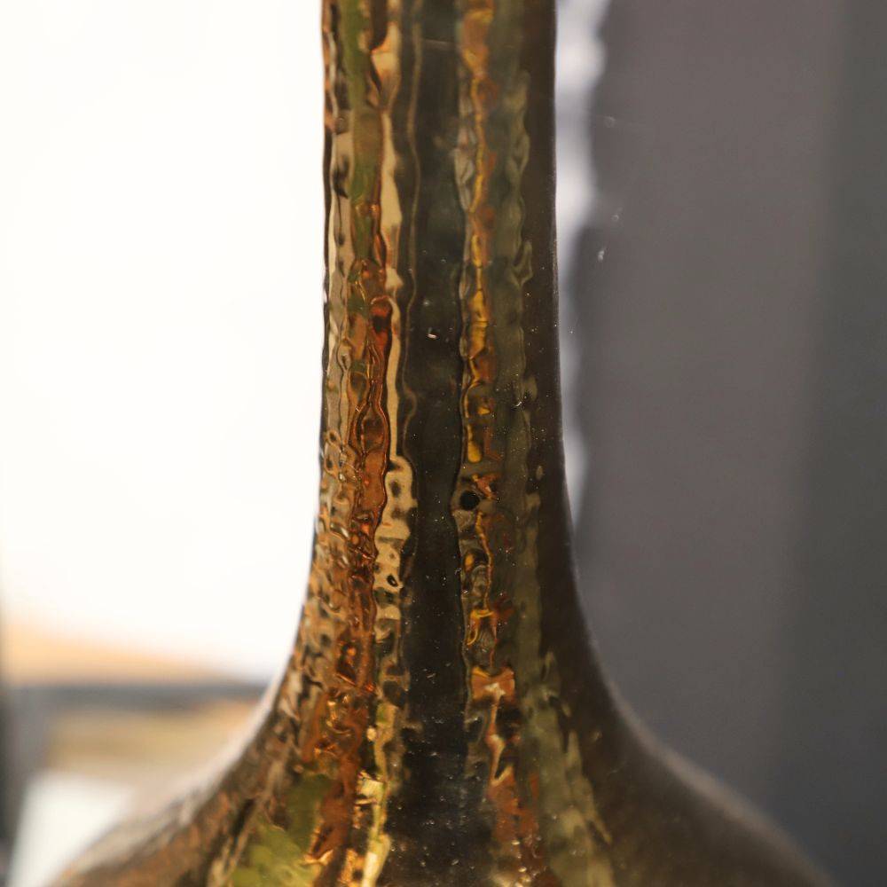 Vase en céramique doré 19 x 43cm Chemin de campagne - Image 5