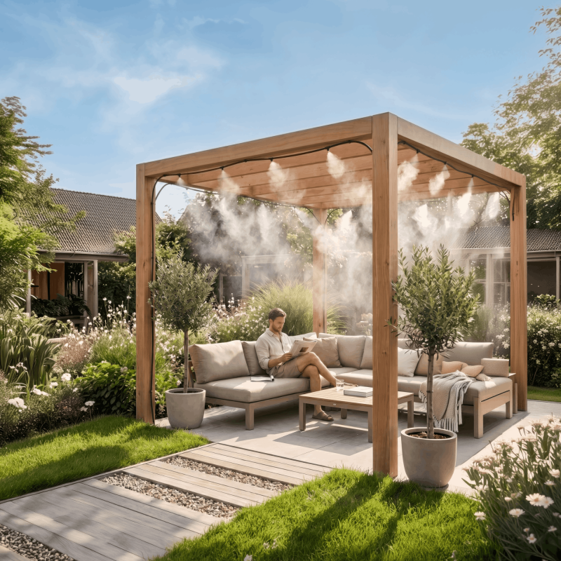 Garland - Brumisateur de terrasse GARLAND FOGGY WALL-V23 - Coloris - Noir - Image 3