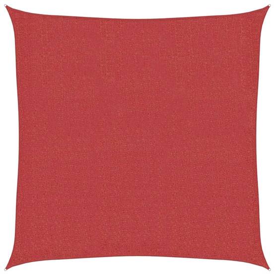 Voile d'ombrage PEHD rouge 2.5 x 2.5 m 160 g/m² - PANGIVO - Image 1