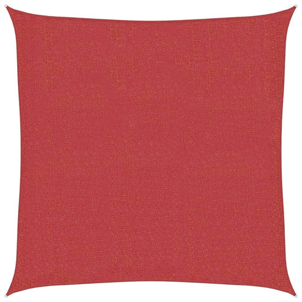 Voile d'ombrage PEHD rouge 2.5 x 2.5 m 160 g/m² - PANGIVO - Image 1