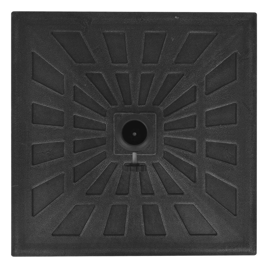 Helloshop26 - Socle pied base carrée de parasol résine diamètre 38 et 48 mm noir 12 kg - Image 4