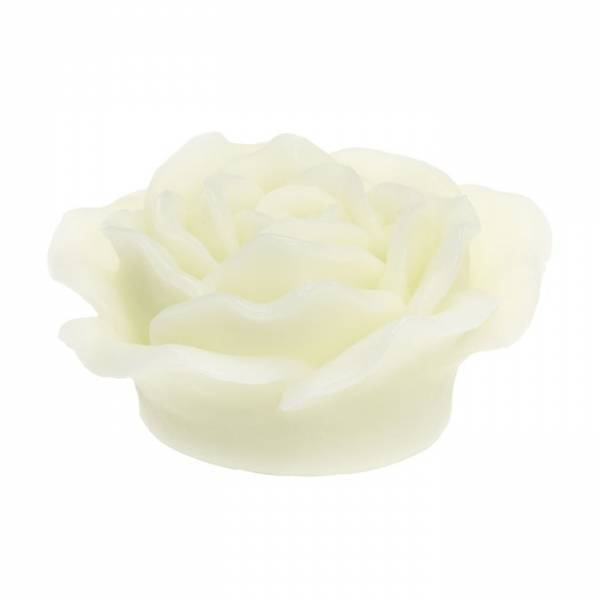 Lotti - Bougie en forme de rose lumineuse cire ivoire à piles LED blanc chaud effet flamme Lotti - Image 6