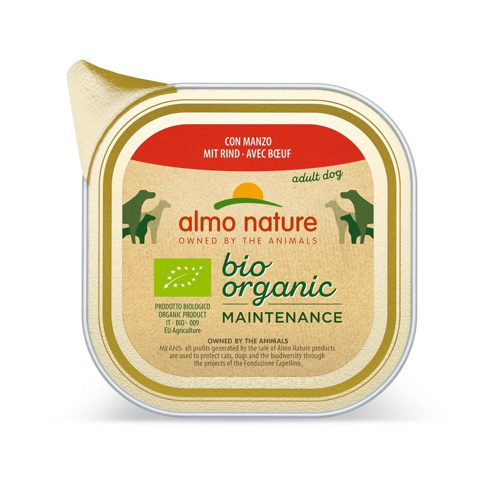 Almo Nature - Almo Nature - Barquettes Bio Organic pour Chien au Boeuf - Image 1