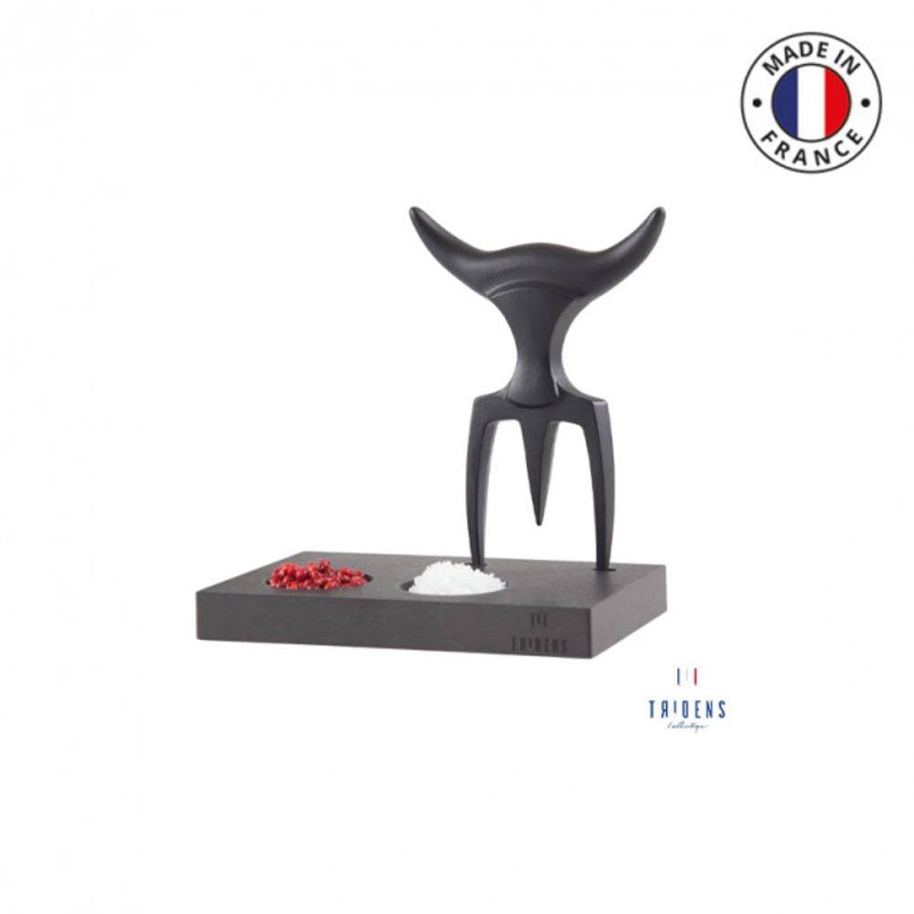 Fourchette à découpe Tridens Onyx socle Paperstone - Image 1