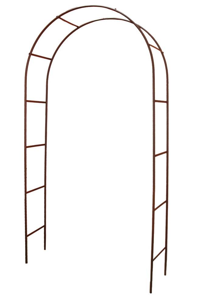 Louis Moulin - Arche tube ROND20 classique fer vieilli - 130x40x250 cm - Acier époxy Louis Moulin - Image 1