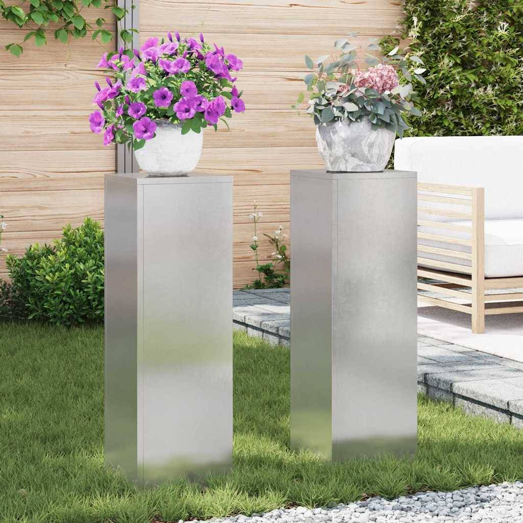 Support plante  Prolenta Argent  24 X 24 X 75 cm  - P95056A - Image 1