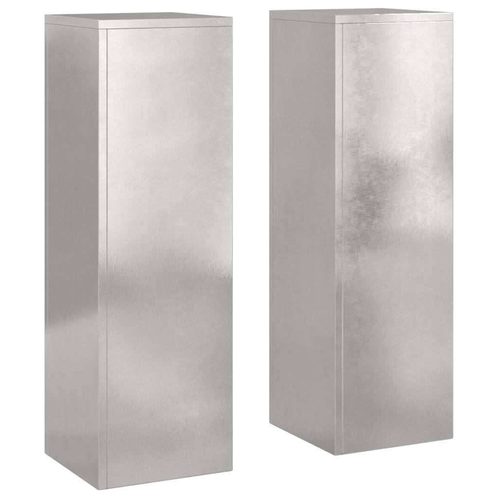 Support plante  Prolenta Argent  24 X 24 X 75 cm  - P95056A - Image 2