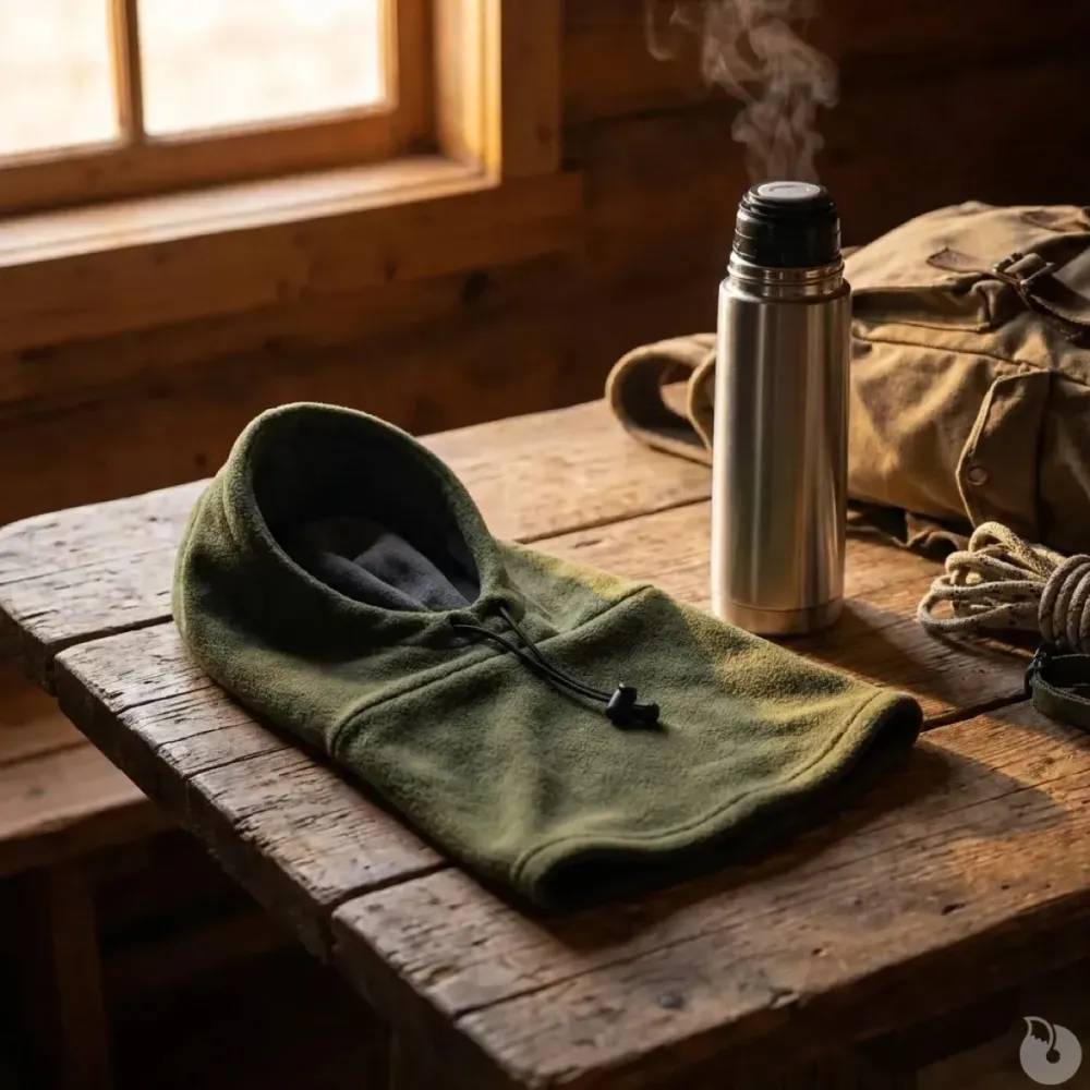 Cagoule polaire réglable douce et chaude - Modèle confortable - Image 3