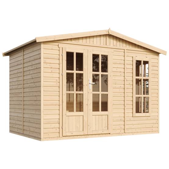 Timbela - Abri de jardin en bois 6 m² / l332xP222xH232cm - Cabanon jardin extérieur avec sol - Chalet de Loisirs - 17 mm d’épaisseur - Timbela M334FB - Image 4