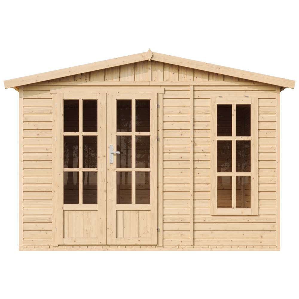 Timbela - Abri de jardin en bois 6 m² / l332xP222xH232cm - Cabanon jardin extérieur avec sol - Chalet de Loisirs - 17 mm d’épaisseur - Timbela M334FB - Image 3